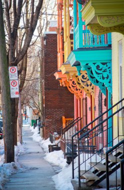 Montreal renkli sokak