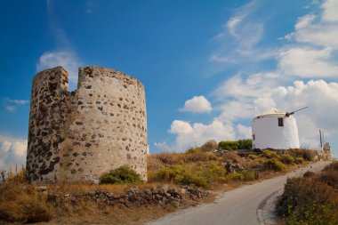 Milos Adası'nda yel değirmeni