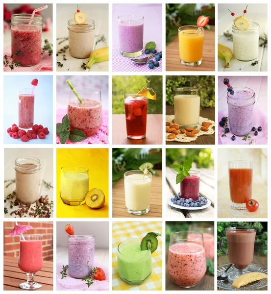 Collage de bebidas — Foto de Stock