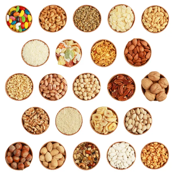 Nuts and dried fruits — Stock Photo, Image