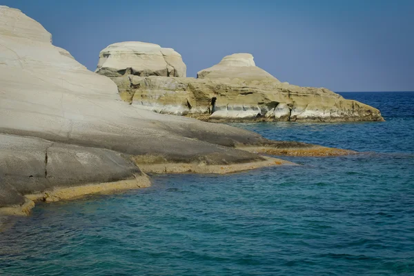 Sarakiniko пляж — стокове фото