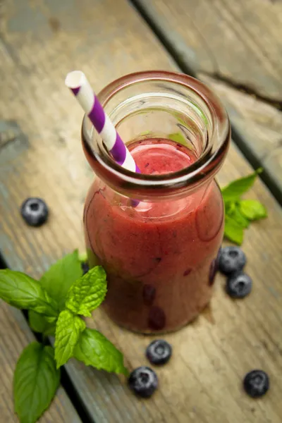 Blaubeer-Smoothies — Stockfoto