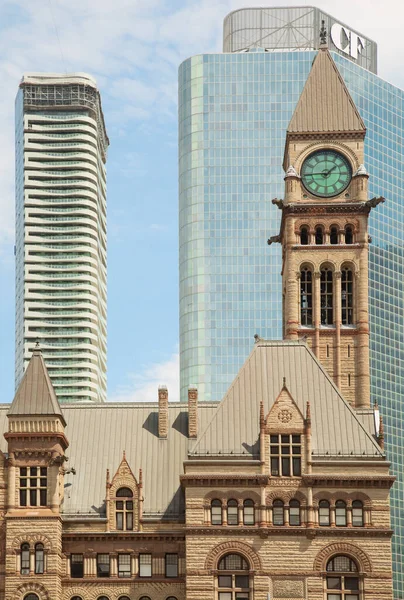 Utsikt Över Toronto Centrum Med Domstolen Förgrunden — Stockfoto