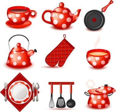 mutfak eşyaları Icon set