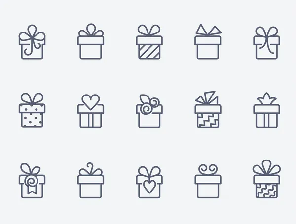 Cajas de regalo — Vector de stock