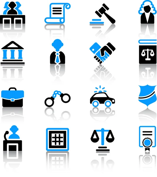 Wet-iconen — Stockvector