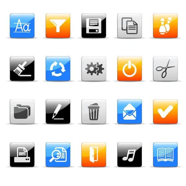 Office icons — Stock Vector