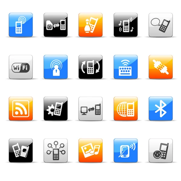 Phone icons — Stock Vector