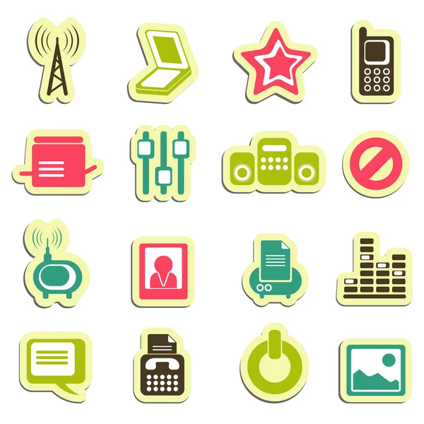 Media icons — Stock Vector