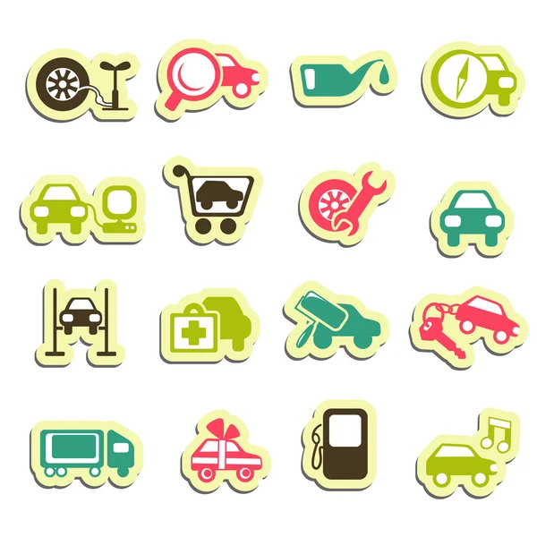 Iconos de servicio automático — Vector de stock