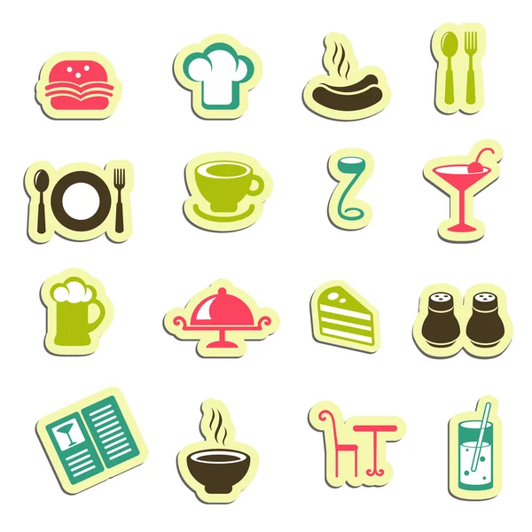 Restaurant icons — Stock Vector