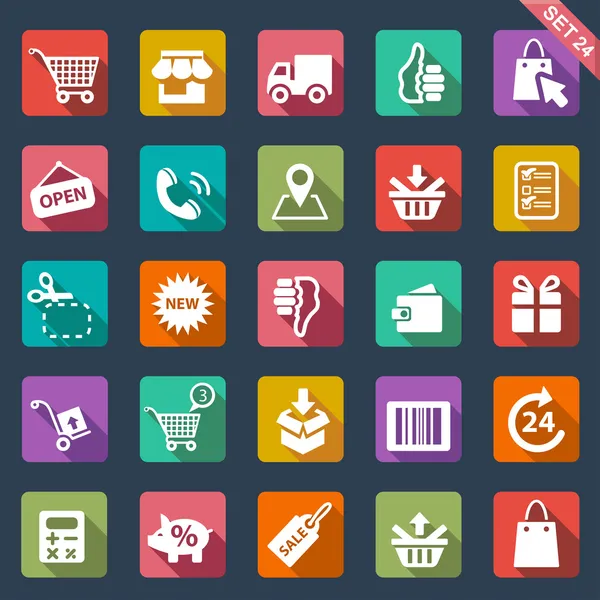 Shopping icon set — Stock Vector