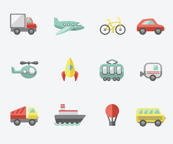 Transport icons — Stock Vector