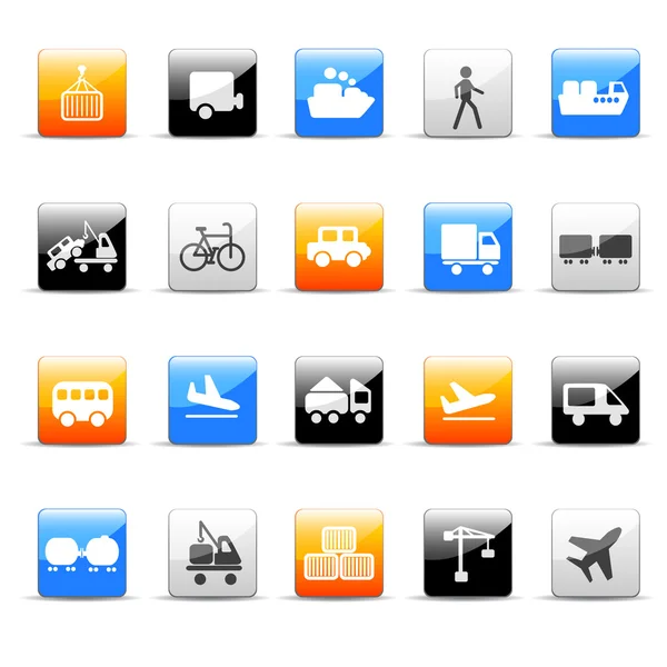 Transport icons — Stock Vector