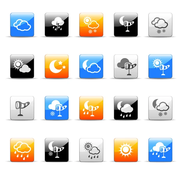 Weather icons — Stock Vector