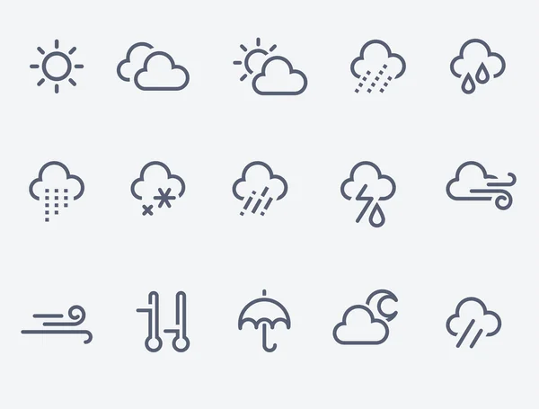 Icone meteo — Vettoriale Stock