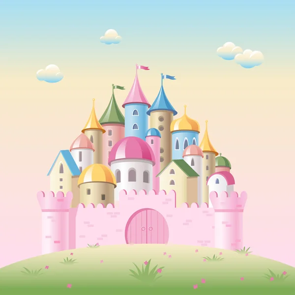 Cartoon fairy tale castle Stock Illustration