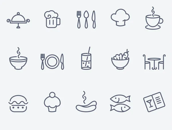 Restaurant icon set Royalty Free Stock Illustrations