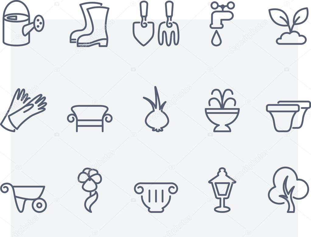 Gardening icons