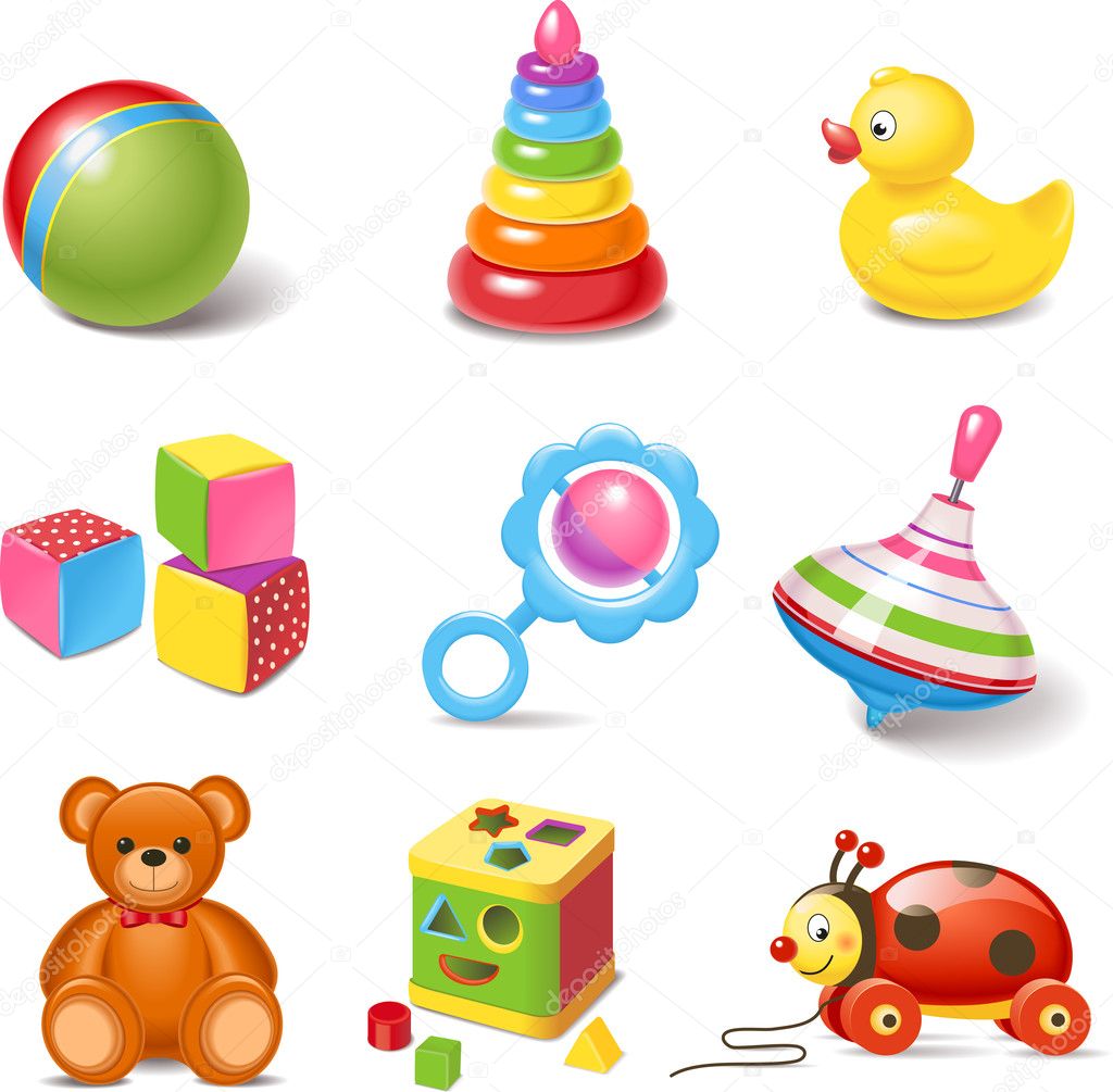 Toy icons Stock Illustration by ©colorlife 35416213