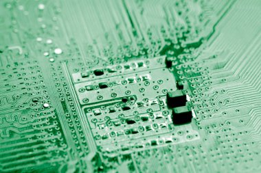 Özet olarak, anakart elektronik arkaplanı kapat. (mantık kartı, Cpu ana kartı, devre, sistem kartı, mobo)