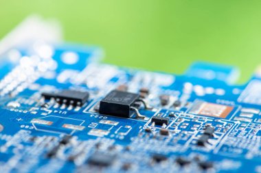 Özet olarak, anakart elektronik arkaplanı kapat. (mantık kartı, Cpu ana kartı, devre, sistem kartı, mobo)