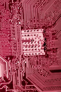 Özet olarak, anakart elektronik arkaplanı kapat. (mantık kartı, Cpu ana kartı, devre, sistem kartı, mobo)