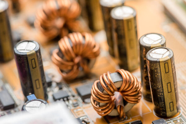 Abstract,close up of Mainboard Electronic background.(logic board,cpu motherboard,circuit,system board,mobo)