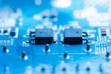 Özet olarak, anakart elektronik arkaplanı kapat. (mantık kartı, Cpu ana kartı, devre, sistem kartı, mobo)