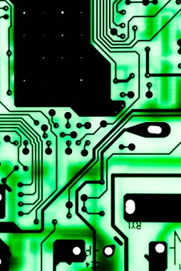 Özet olarak, anakart elektronik arkaplanı kapat. (mantık kartı, Cpu ana kartı, devre, sistem kartı, mobo)