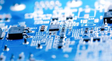 Özet olarak, anakart elektronik arkaplanı kapat. (mantık kartı, Cpu ana kartı, devre, sistem kartı, mobo)