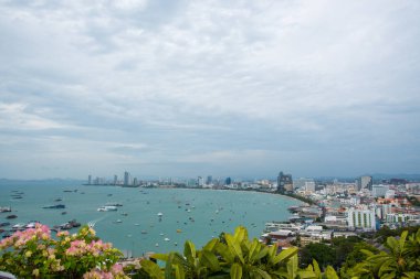 En güzel bakış açısı Pattaya Beach Pattaya City Chonburi, Thailand.