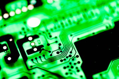 Özet olarak, anakart elektronik arkaplanı kapat. (mantık kartı, Cpu ana kartı, devre, sistem kartı, mobo)