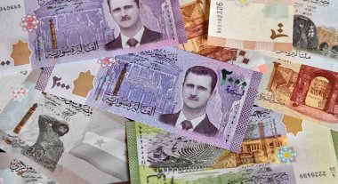 Suriye 'den bazı mevcut banknotlar