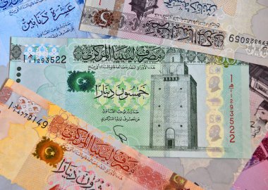 Libya 'dan bazı mevcut banknotlar