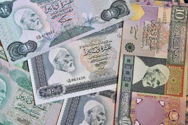 Kaddafi zamanından bazı Libya banknotları