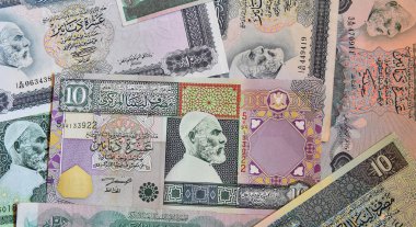 Kaddafi zamanından bazı Libya banknotları