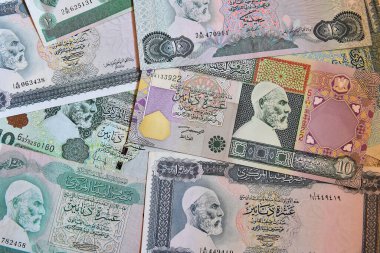 Kaddafi zamanından bazı Libya banknotları