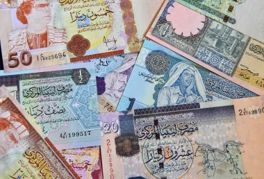 Kaddafi zamanından bazı Libya banknotları