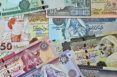Kaddafi zamanından bazı Libya banknotları