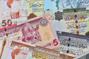 Kaddafi zamanından bazı Libya banknotları
