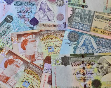 Kaddafi zamanından bazı Libya banknotları
