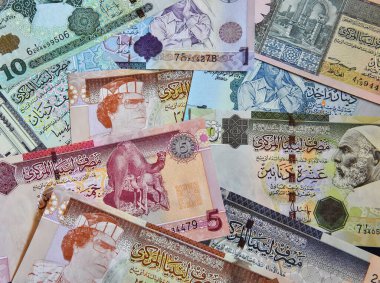 Kaddafi zamanından bazı Libya banknotları
