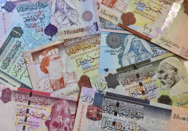 Kaddafi zamanından bazı Libya banknotları
