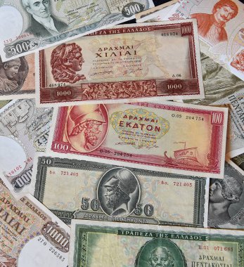 Bazı güzel eski Yunan banknotları