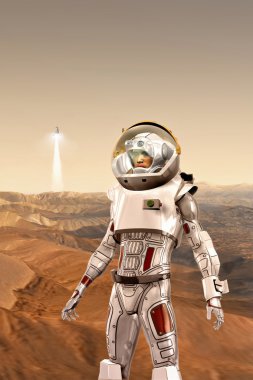 Mars'ta astronot