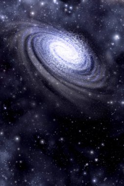Galaxy and starfield background clipart