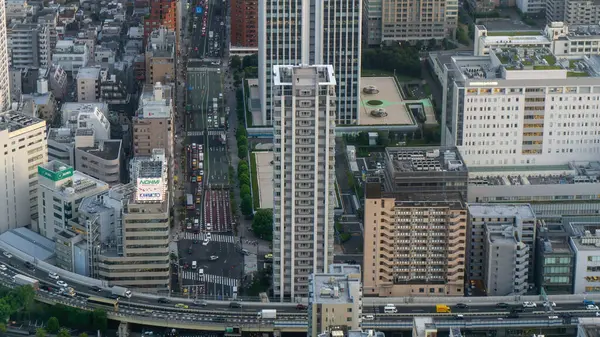 Tokyo Japan August 2018 Aerial Cityscape Tokyo Top Tokyo Tower — Stock Photo, Image