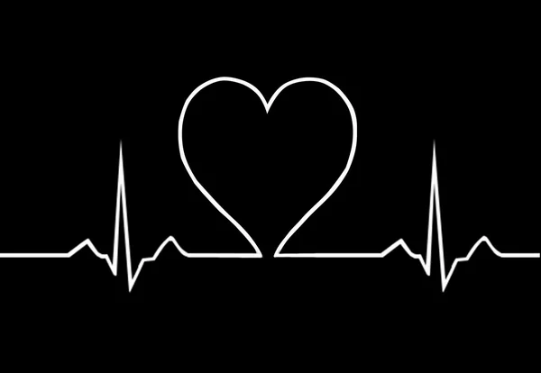 Hart cardiogram — Stockfoto