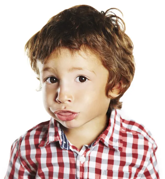 Grimacing child — Stock Photo, Image